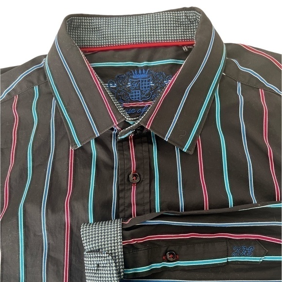 House of Lords Flip Cuff Men’s Ling Sleeve Button Down Shirt Size 3XL - Picture 1 of 12